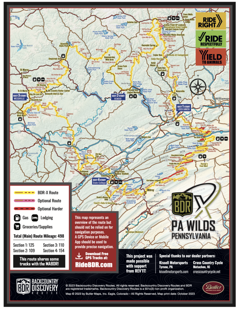 PA WILDS PENNSYLVANIA: 2023 Riding Season Route Updates - Backcountry ...