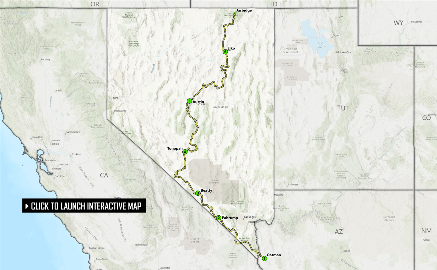 Nvl Riding Map Nevada Backcountry Discovery Route (NVBDR) Map & Information